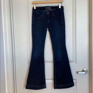 Vintage Hudson dark wash flare jeans